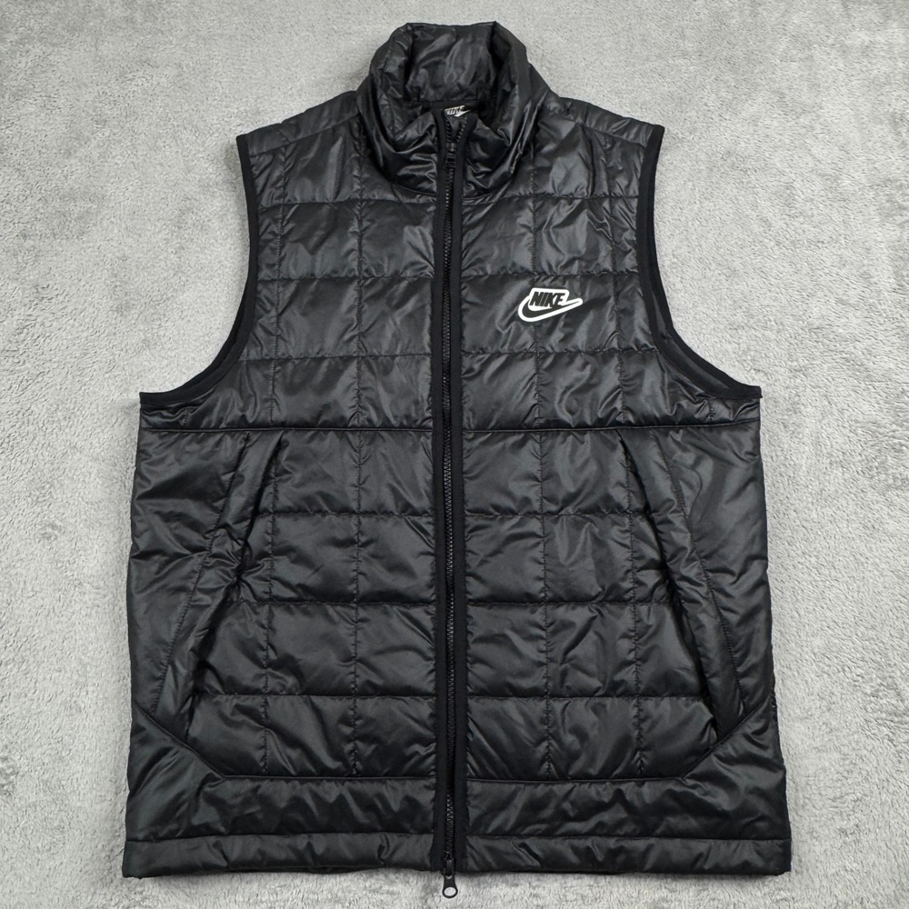 Nike Men's Black Quilted Puffer Vest